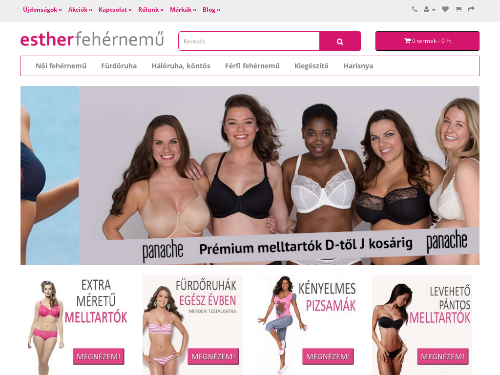 Esther fehérnemű webáruház