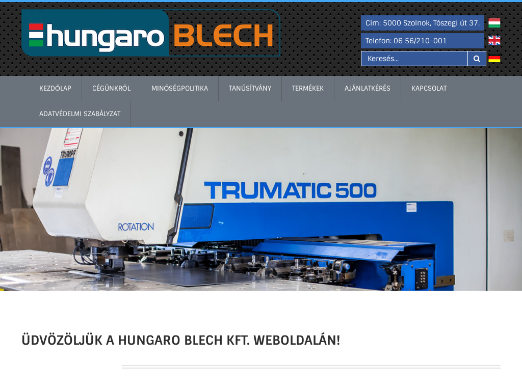 hungaroBlech - Lemezmegmunkálás