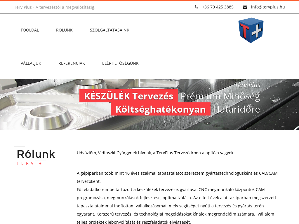 Terv Plus CNC Tervezés