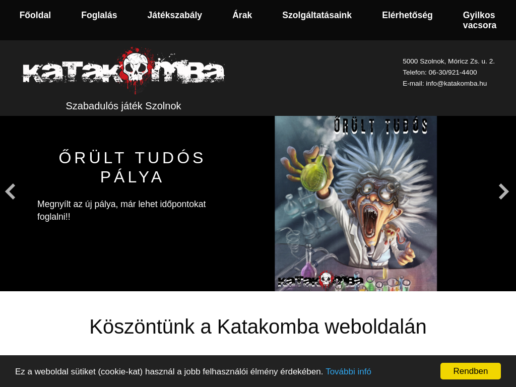 Katakomba Szabadulós játék