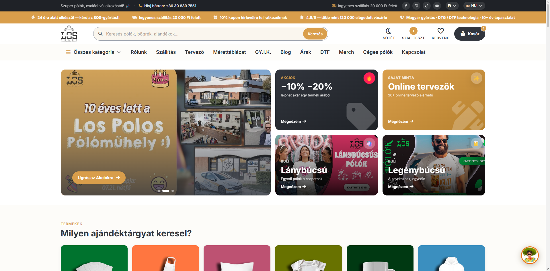Los Polos webáruház